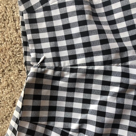 Black and White Gingham Skort - Picture 4 of 4